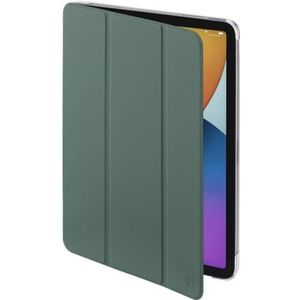 Hama iPad Pro 2020/2021 hoes 12,9 inch (Apple Tablet Flip Case, standfunctie, transparante achterkant, magnetische afdekking, groen