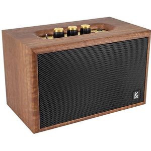 Draagbare Bluetooth 5.1 versterkte luidspreker in retro design Konex Audio K-one – oplaadbare batterij – geluid van hoge kwaliteit – lange batterijduur – perfect voor stijl- en muziekliefhebbers