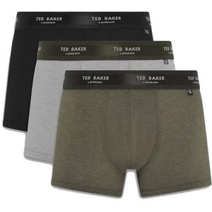 Ted Baker Boxershorts voor heren, zwart/grijs gemêleerd/park