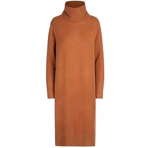 APART Fashion Robe en tricot pour femme, Caramel, 38