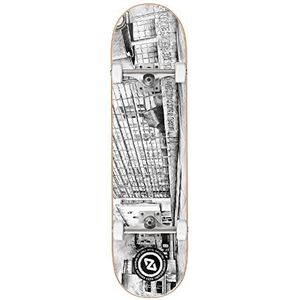Hydroponic Spot Series MACBA CO Skateboard, uniseks, wit, 8 inch