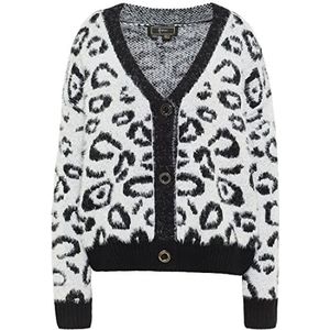 faina Sweater dames, kleur: ivoorkleurig en zwart, XS-S, Kleur: wit/zwart