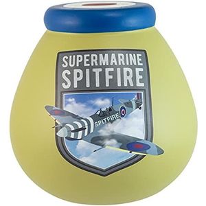 Pot Of Dreams Box | Supermarine Spitfire spaarpot om een spaarpot te openen | perfect cadeau voor volwassenen en kinderen | keramiek | kaki, meerkleurig, Eén maat