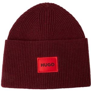 HUGO Xaff 6 BEANIE heren, Donker roze