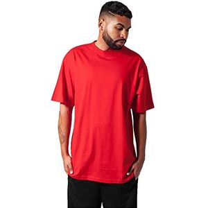 Urban Classics Basic Lang T-shirt voor heren met ronde hals (pak van 1), Rood