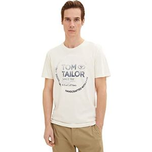 TOM TAILOR 1036952 Uomini T-shirt (1 stuk), 18592 - Vintage Beige