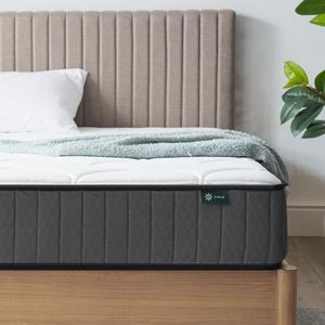 Zinus Bed Mattress Conventional, schuim, wit, 135 x 190 cm