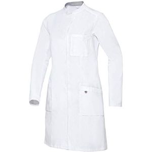 BP 1752-130-0021-42n Blouse médicale à manches longues pour femme, système de levage de bras, 205 g/m², pur coton, blanc, 42n