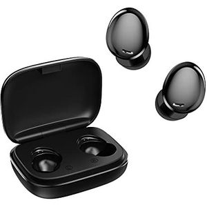 Bluetooth 5.1 draadloze in-ear hoofdtelefoon met microfoon, ruisonderdrukking bij oproepen, touch-bediening, waterdicht IPX7, 3D hifi-stereogeluid.