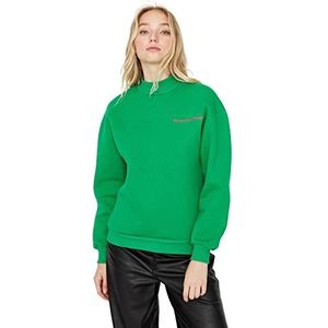 Trendyol Sweatshirt voor dames, groen, M, Groen