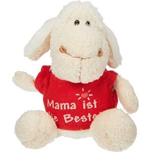 NICI 31552 31552 sleutelhanger schaap wit T-shirt Mama ist die Beste 10cm rood, Wit