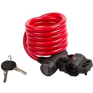 M-Wave S 10.18 Gemengd spiraalkabelslot, rood