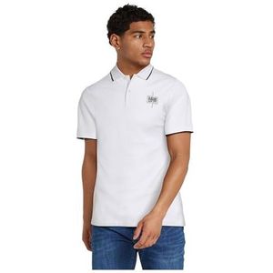 G-Star Raw Poloshirt met korte mouwen en logo op de borst, wit (White D25719-d248-110), XL, Wit D25719-d248-110