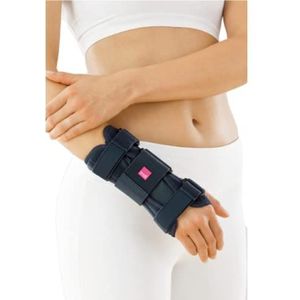 medi Manumed Bandage de poignet gauche | Gris | Taille 0 | Bandage de compression pour stabiliser le poignet