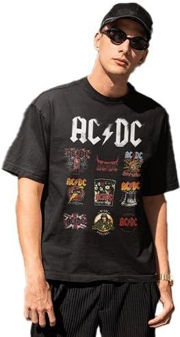 ACDC - Black Men's T-shirt Patchwork Logo