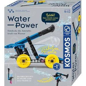 KOSMOS Water Power, ontdek de overdrachtskracht van water, raketauto-set, waterpistool, gazonsproeier, boot, experimenteerdoos voor kinderen van 8 tot 12 jaar, speelgoed voor binnen en buiten