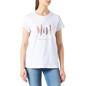 Mustang Alina T-shirt voor dames C, Algemeen Wit 2045