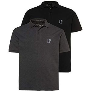 JP 1880 Poloshirt Piquee 1/2 DP heren poloshirt, grijs (11)., L