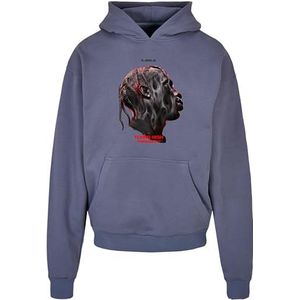 Mister Tee Flying High Heavy Oversize Hoodie Heren Hoodie, Kleur: vintage blauw.