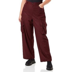 Pinko Rhydon Pantalon Flanelle Dise Femme, Yz7_Bordeaux/Noir, 42