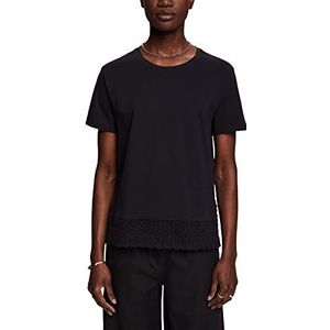 Esprit 033EE1K313 T-shirt, 001/BLACK, XL dames, 001/zwart, XL, 001/zwart