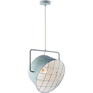 home sweet home collection Industriële Hanglamp Clemento | 41/41/145 cm | Beton | Hanglamp gemaakt van metaal | Front E27 LED brons | Handige hanglamp voor woonkamer, slaapkamer