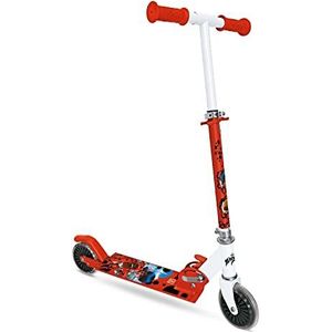 Mondo Toys MIRACULOUS ALU Scooter 2 wielen opvouwbare aluminium step met extra grip voetsteun en verstelbaar stuur voor kinderen