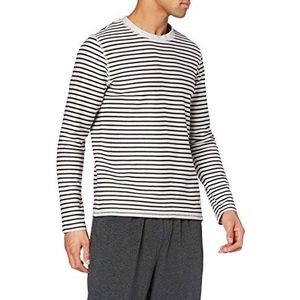 Marc O'Polo Body & Beach Mix M-Shirt Ls Pyjama-bovenstuk voor heren, ronde hals, Natuurlijk.