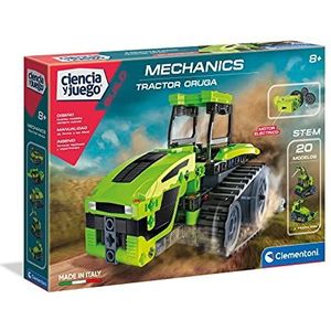 Clementoni - Chenille tractor, STEM bouwspel, 8 jaar, speelgoed in het Spaans (55427)