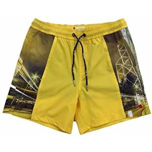 BWET Swimwear Beach Shorts Hkg overall model kort heren, geel, M, Gelb