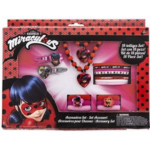 Joy Toy 65979 Tales of Ladybug & Cat Noir figuren & personages Miraculous accessoireset 18-delig in geschenkverpakking 28x3x22 cm, meisjes