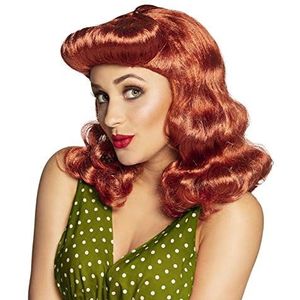 Boland 10132104 Pruik 50s Pin Up lichtbruin