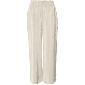 VERO MODA VMQUEENY Pantalon taille haute pour femme, Bouleau, L