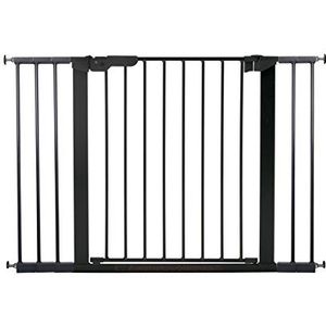 Baby Dan Premier drukbarrière voor deur/trap, zwart, 105,5-112,8 cm