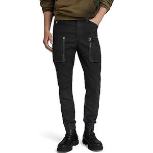 G-STAR RAW Broek met ritssluiting 3D Skinny Cargo Jeans voor heren, Zwart (Dk Black D21975-d504-6484)