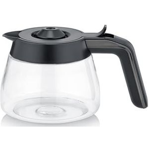 SEVERIN GK 5556 glazen kan van donker inox/zwart/transparant roestvrij staal