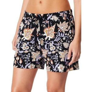 Schiesser Pantalon de pyjama court pour femme Mélange modal + bas de pyjama relaxant, Noir_182303, 48