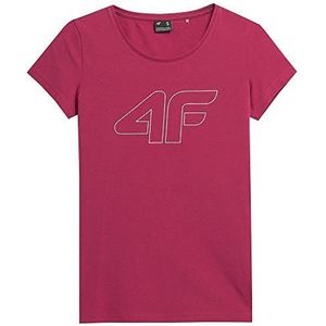 4F T-shirt F583 TSHIRT dames, Donker roze