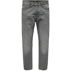 Only & Sons Onstye Loose Tape. Mgd 0013 Azg Dnm herenjeans, Medium Grey Denim