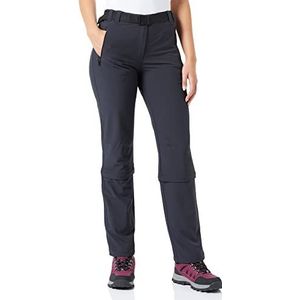 CMP Stretch Zip Off Trousers Femme, Anthracite, 38