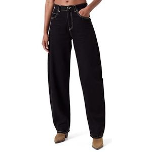 Pinko Eloise Broderie Baschina Egg Bull Sleged Pantalon Casual Femme, Z99_Noir Limousine, 38/26W