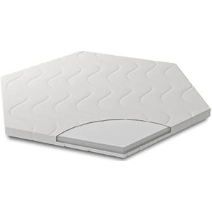 Sämann Matras voor box Cloud Basic 6 kant 115 x 100 cm - zeshoekige matras - matras voor babybox - katoenen overtrek voor mensen met een allergie - standaard 100 van Oeko-TEX