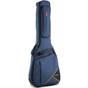 GEWA Gitarren Gig Bag Premium 20 mm voor westerngitaar blauw (scheurvast en waterdicht, nekbeschermingssysteem, luxe rugzakriemen, groot accessoirevak) 213201, Blauw