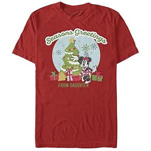 Disney Mickey Classic-Greetings from Daughter Organic, T-shirt met korte mouwen, rood, L, ROT