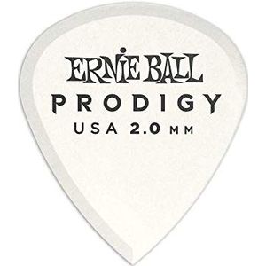 Ernie Ball Prodigy Mini plectrums 2,0 mm, wit, 6 stuks