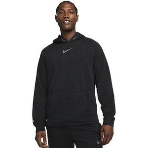 Nike heren professionele fleece hoodie zwart, Zwart/Grijs