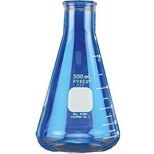 Scilabware 5100-250 Pyrex Erlenmeyer-glas, voor smalle hals, intensief, 250 ml, 12 stuks