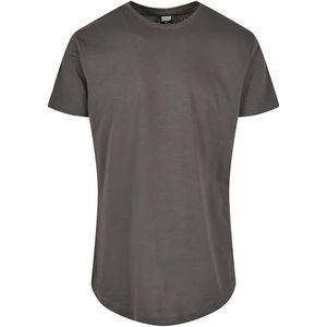 Urban Classics getailleerd Lange T-shirt voor heren (1 stuk), zwart.
