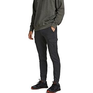 JACK & JONES AKM Marco Joe Cuffed cargobroek voor heren, zwart, maat 36, zwart.