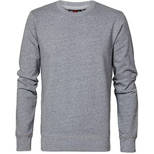 Petrol Industries - Essential Crewneck Sweatshirt voor heren - Midnight Navy, Lichtgrijze mix.